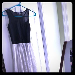 Black sheer maxi dress